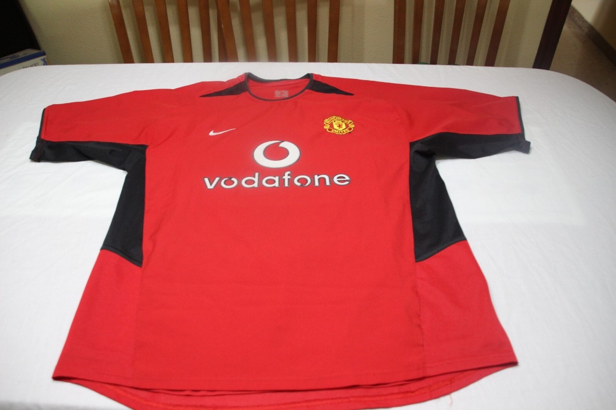 Vintage 2002-03 Manchester United Nike XL Shirt Vodafone Vintage 2002-03 Manchester United Nike XL Shirt Vodafone