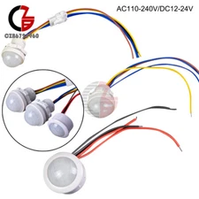 AC110V-240V LED PIR Infrared Motion Detection Auto Sensor Light Switch Lamp 120°