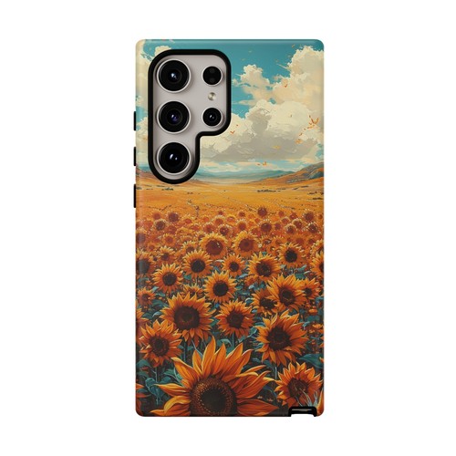 Phone Case for iPhone, Pixel, Galaxy - Sunflower Field Floral Sky Flower Cover - Picture 95 of 191