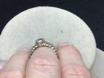 Vintage Sterling Silver 925 Amethyst Stone Ring Sz 6 Y929 | eBay