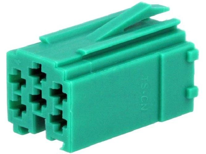 Fiche nue male mini ISO 6PIN vert - Photo 1/1