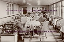 rp08652 - Cunard Liner -  Queen Elizabeth 1st Class Garden Lounge print 6x4