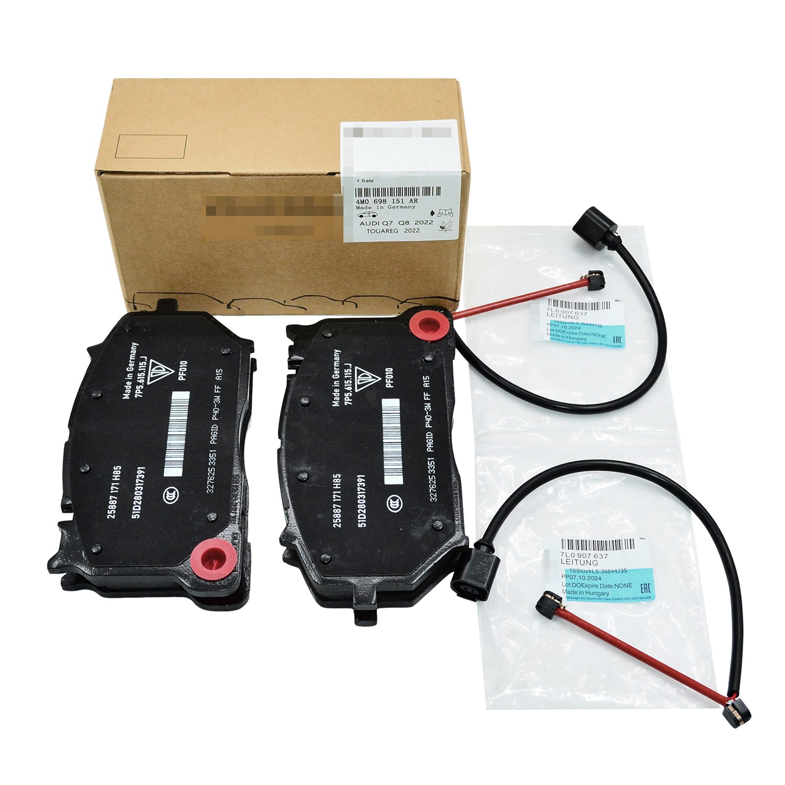 NEW FOR LAMBORGHINI URUS FRONT BRAKE PADS SET WITH SENSORS 4M0698151BP US