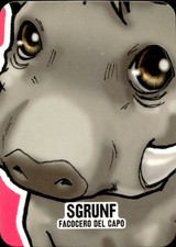 Peluche Cards 2008 cuccioli cerca amici Sgrunf è un facocero del capo! N.27