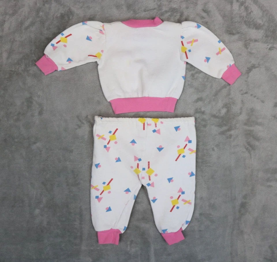 Vintage Baby Sesame Street Cookie Monster Big Bird Sweatshirt Sweats 6 Mo - Image 3 of 4