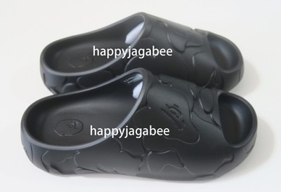 A BATHING APE Men's Footwear BAPE SLIDE #1 Black / Beige