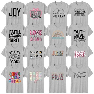 Christlicher Glaube T-Shirt Christentum Schrift Bibelvers Christliches Geschenk