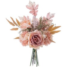 Kunstblumen Künstliche Pflanzen Blumen Deko Seidenblumen Rose Blumenarrangeme...