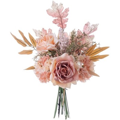 Kunstblumen Künstliche Pflanzen Blumen Deko Seidenblumen Rose Blumenarrangeme...