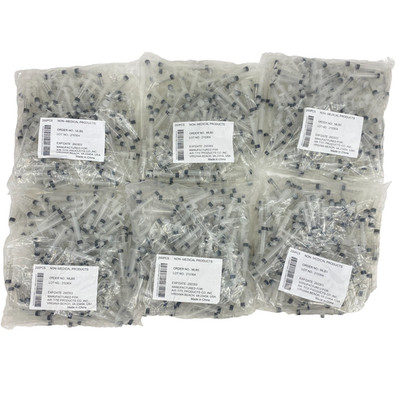 Air-Tite MLB5 5mL Luer Lock Tip 3-Part Syringes Non-Medical w/o Needle, 1200 Pcs