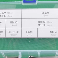 90pcs 11 Kinds 304 Stainles Steel Split-Cotter Pins Assortment Kit M1.5 - M6 [
