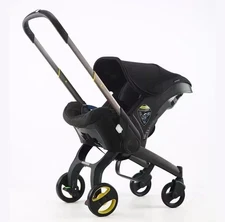 Compact 4-in-1 Baby Stroller & Car Seat Travel System for Newborns