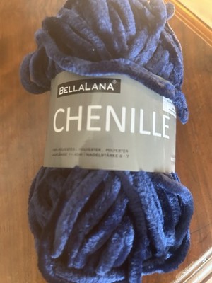 Handarbeiten, BELLALANA, Chenille Garn, Marine, Nobel, Neu