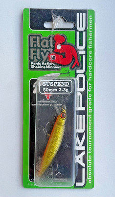 Illex Jackall Flat Fly 50SP   HL Gold & Black   Wobbler Angelköder Made in JAPAN