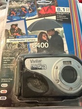 Vivitar Vivicam 8400 8.1MP Black Underwater Digital Camera - New Sealed