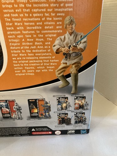 Star Wars Original Trilogy Collection Luke Skywalker 12” Action Figure 2004 NEW - Picture 9 of 10