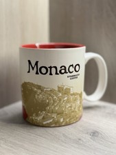 Starbucks Monaco City Mug Red Interior 16oz Global Icon Travel Coffee Cup