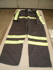 COVERALLS HIGH VISIBILITY REFLECTIVE SZ 48 XL GREY/NEON 100 COTTON