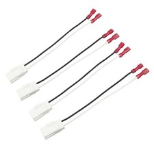 4 PCS Car Door Speaker Wiring Harness, Audio Adapter Plug Adapter, Speaker Co...