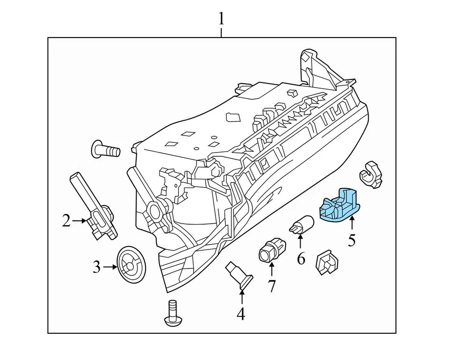 Mercedes-Benz GLE63 AMG S 2016-2019 - Luz interior 2218200401 Foto 3 de 4