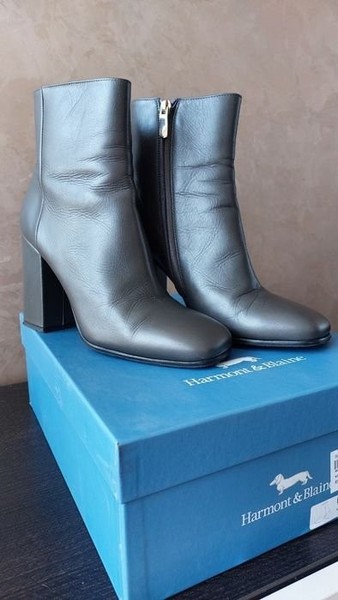 Damen Harmont&Blaine Stiefel Grau Leder 40