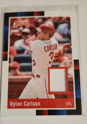 2022 Panini Donruss - Retro 1988 Materials Dylan Carlson #R88M-DC (MEM)
