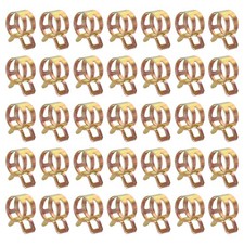 50pcs Spring Band Type Hose Clamps 14mm Silicone Vacuum Pipe Clip, Colorful