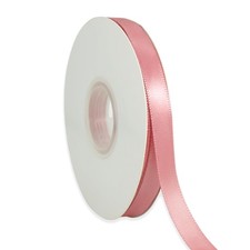 Rose Gold Satin Ribbon 3 8 Inch x 50 Yards Single Face Roll