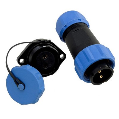SP21 30A 2 Pin Bulkhead Waterproof Connector Plug Socket Aviation Connector