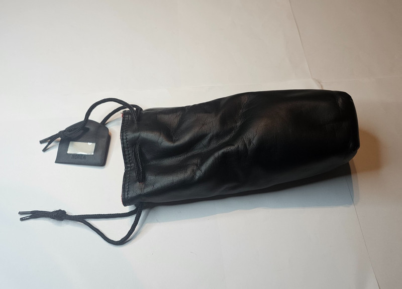 VINTAGE CAMERA LENS LARGE STORAGE BAG OLD KOREA TAG DRAW STRING GREAT CONDITION