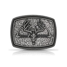 Montana Plateros Actitud Caza Trofeo Ciervo Calavera Western Cinturón Hebilla