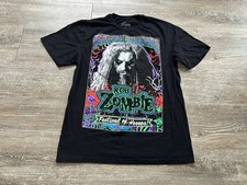 Rob Zombie Freaks on Parade Tour Concert 2024 T Shirt Double Sided Medium