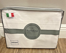 ITALIAN Sheets Portofino King Sheet Set 100 Cotton Sateen 600 THREAD COUNT