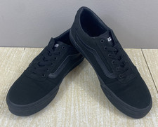 Vans Old Skool Kids / Youth 5.5 Black Canvas Skate Shoes Classic Low Top Sneaker