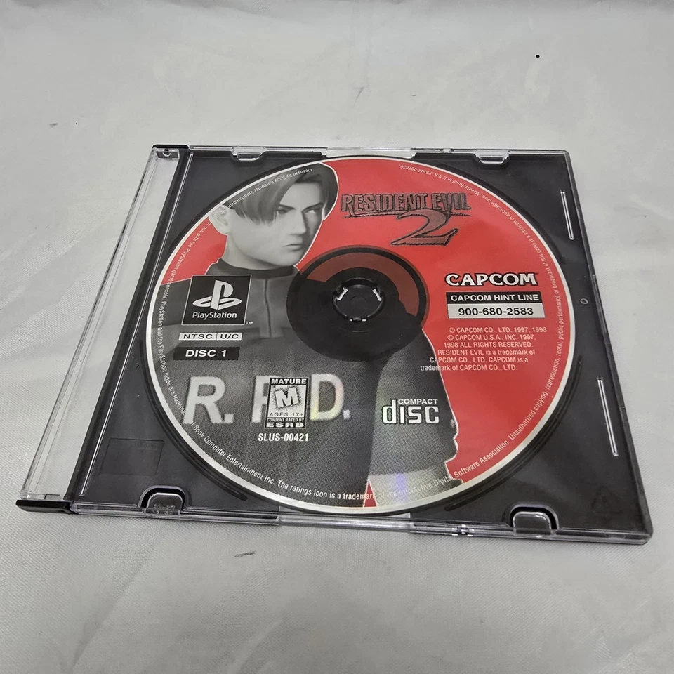 Resident Evil 2 Leon Version Sony Playstation PS1 Video Game 1998 Disc Only - Image 3 of 3