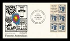 Dr Jim Stamps Australia John & Reginald Duigan Aviatiors 6c Block 1970 FDC