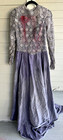 Lace Top Gothic Wedding Dress Corpse Bride Halloween Costume Long Sleeve Medium