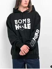 ThirtyTwo Bomb Hole Men Snowboard Black Logo Hoodie Size Medium