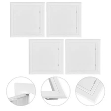  4 Pcs Pipe Mouth Inspection Cover Plastic Wall Drywall Access Panel