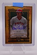 2025 Topps Gilded Collection - Gallery of Gold Auto Carlton Fisk 19/25
