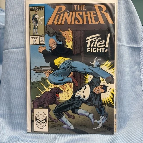 The Punisher #23 Vintage 1989 Marvel Comics Erik Larsen Copper Age Bag & Board