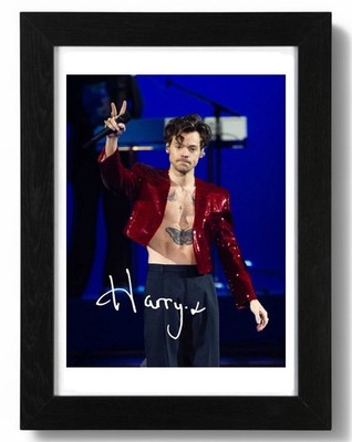 Harry Styles Signed Autograph PHOTO Pre Print Music 6x4/A4/ Framed music