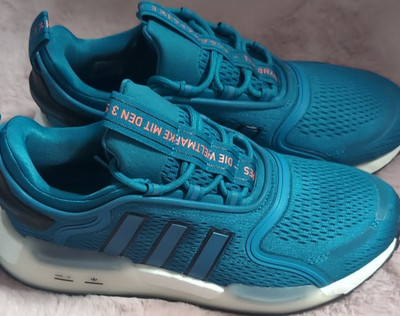 adidas NMD V3 Boost Blue Low Top Lace Up Men's Running Sneakers