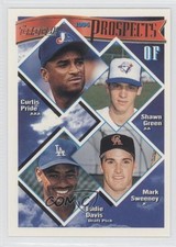 1994 Topps Prospects Gold Curtis Pride Shawn Green Mark Sweeney Eddie Davis 0a1
