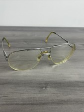 Lacoste Eyeglasses Aviator Gold Frames 707 F 57-19-140 Grandpa Vintage Frames