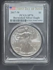 2017 W Burnished American Silver Eagle PCGS SP70 First Strike