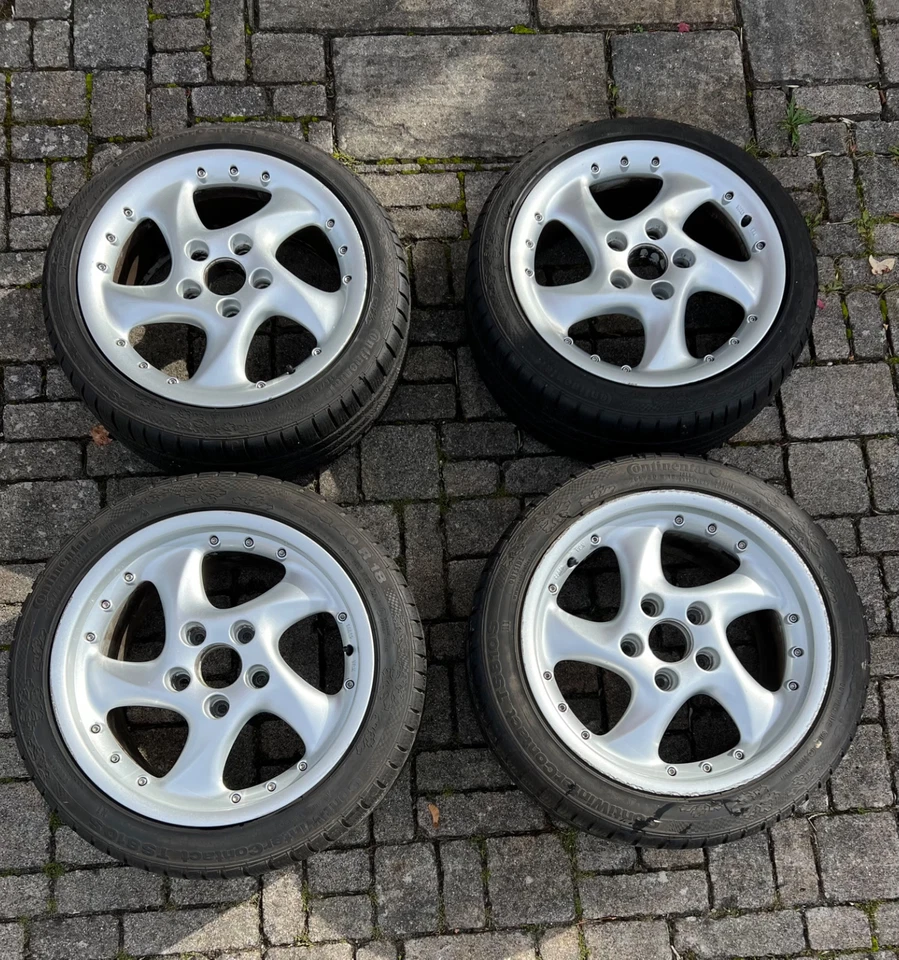 Reifensatz Porsche 991 996 Turbo Continental Winter M+S auf eMotion Felgen - Bild 2 von 4