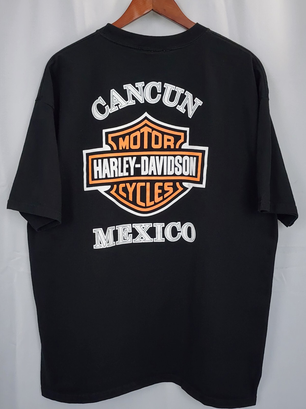 HARLEY DAVIDSON T Shirt Cancun Mexico biker Black Siz… Gem