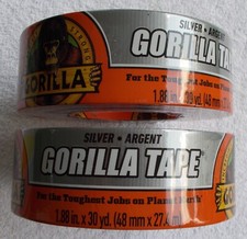  2 NEW Gorilla 1.88 In. x 30 Yd. Heavy-Duty Duct Tape, Silver
