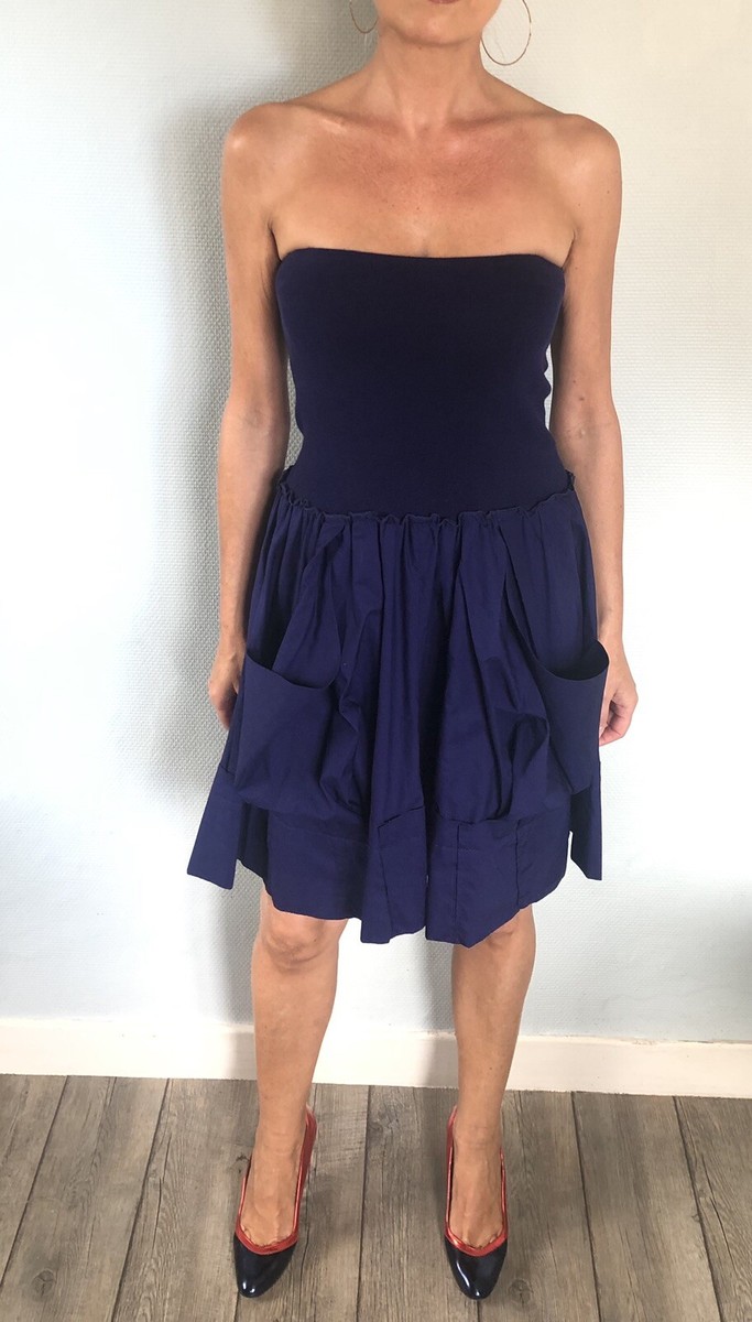 Robe Sonia Rykiel En Velours Noir Avec Strass - Taille 36/38, Style Fourreau Boutonné
